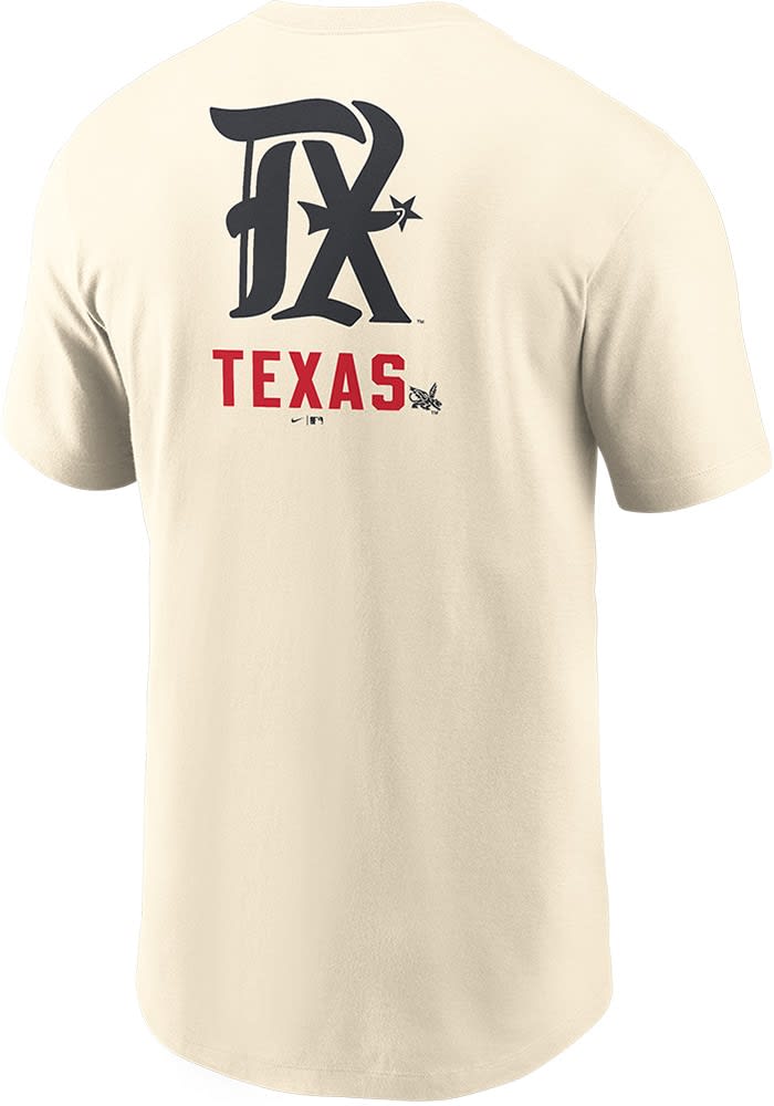 Nike Texas Rangers TAN City Connect Short Sleeve T Shirt