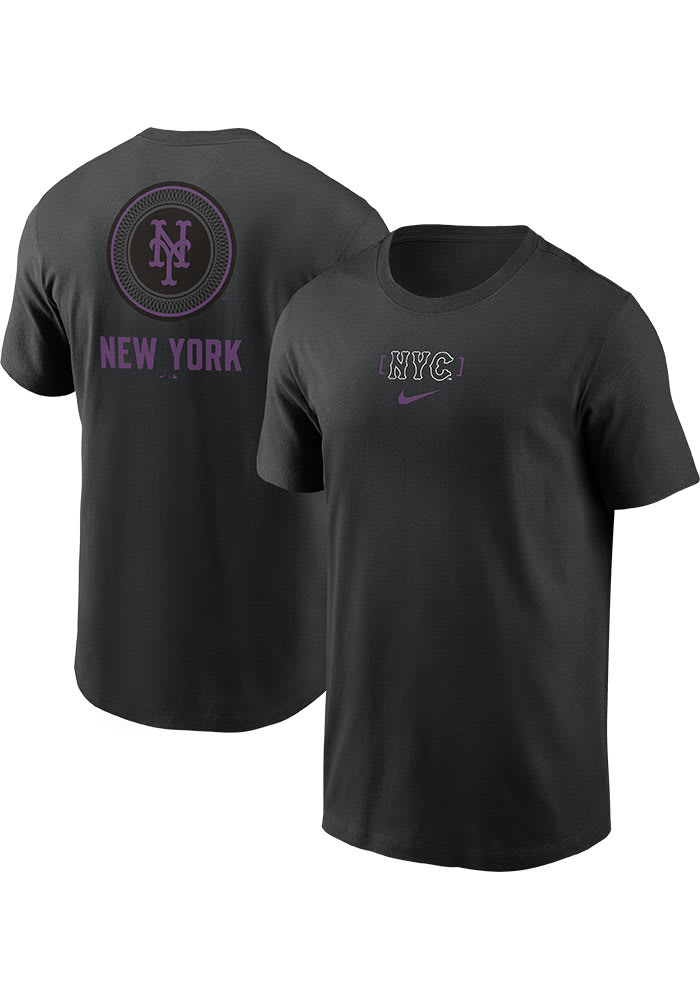 Nike New York Mets BLACK City Connect Short Sleeve T Shirt
