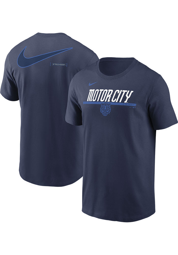 Nike Detroit Tigers NAVY City Connect Wordmark Short Sleeve T