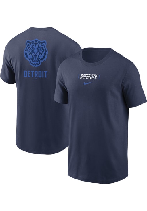 Nike Detroit Tigers Navy Blue City Connect Short Sleeve T Shirt