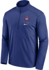 Main image for Nike Chicago Cubs Mens Blue Franchise Logo Pacer Long Sleeve 1/4 Zip Pullover