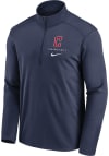 Main image for Nike Cleveland Guardians Mens Navy Blue Franchise Logo Pacer Long Sleeve 1/4 Zip Pullover
