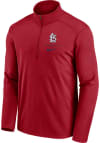 Main image for Nike St Louis Cardinals Mens Red Franchise Logo Pacer Long Sleeve 1/4 Zip Pullover