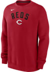 Main image for Nike Cincinnati Reds Mens Red Classic Long Sleeve Crew Sweatshirt
