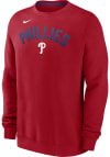 Main image for Nike Philadelphia Phillies Mens Red Classic Long Sleeve Crew Sweatshirt