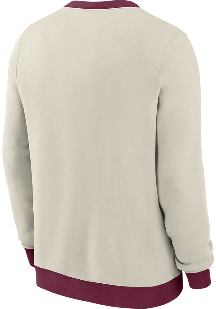 Nike Philadelphia Phillies Mens IVORY Cooperstown Crew Sweatshirt