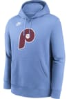 Main image for Nike Philadelphia Phillies Mens Light Blue Cooperstown Team Logo Long Sleeve Hoodie