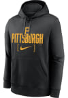 Main image for Nike Pittsburgh Pirates Mens Black Club Stack Long Sleeve Hoodie