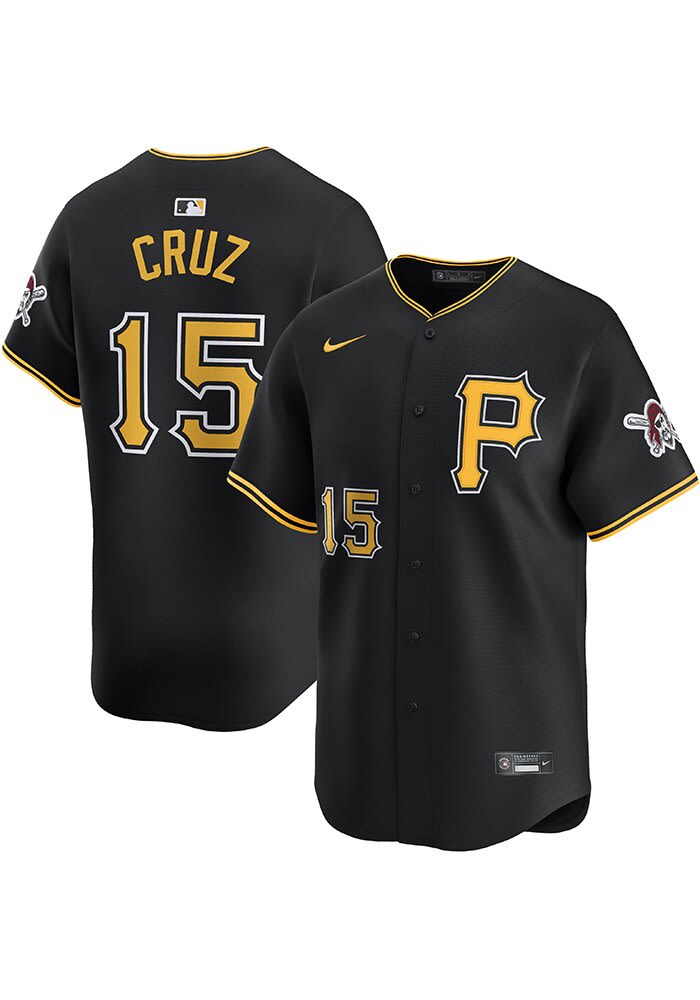 Oneil Cruz Pittsburgh Pirates Mens BLACK Alt 2024 Limited Baseball