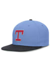Main image for Nike Texas Rangers Mens Light Blue Cooperstown Rewind 2T Square Bill Fitted Hat