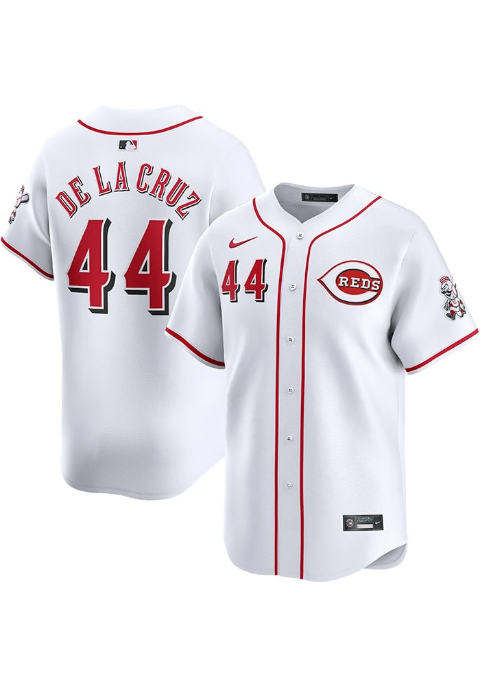Elly De La Cruz Cincinnati Reds Mens WHITE Home 2024 Limited