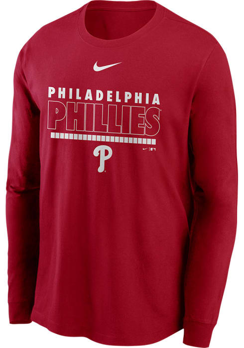 Nike Phillies Color Bar Long Sleeve T Shirt