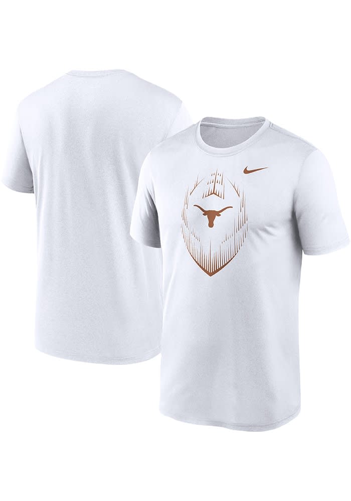 Nike Texas Longhorns White Dri-Fit Legend Short Sleeve T Shirt