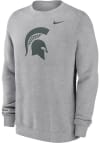 Main image for Mens Michigan State Spartans Grey Nike Primary Logo Crew Sweatshirt