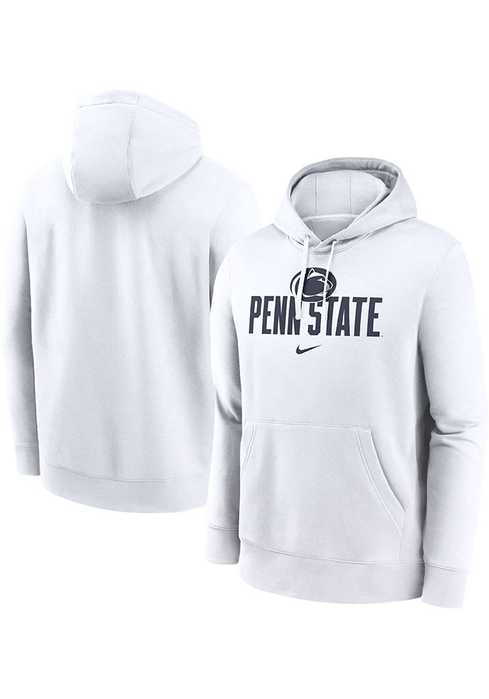 Nike Mens WHITE Penn State Nittany Lions Club Fleece