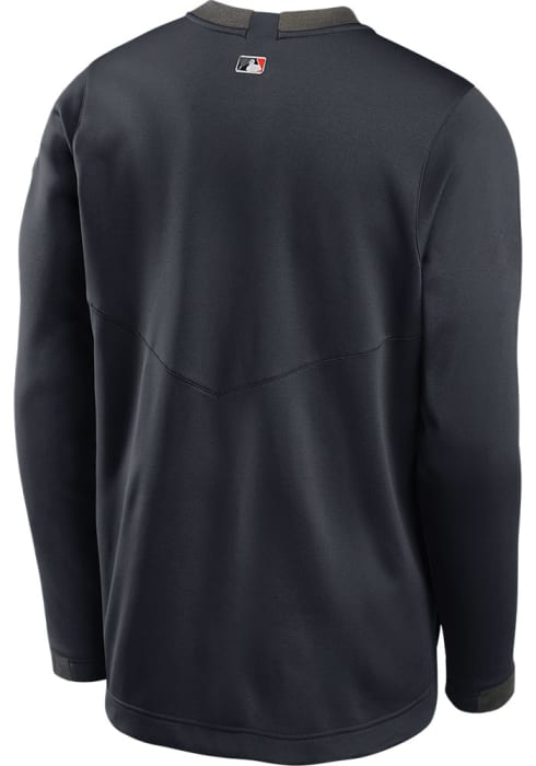 Nike Detroit Tigers Long Sleeve Authentic Thermal Sweatshirt - Grey