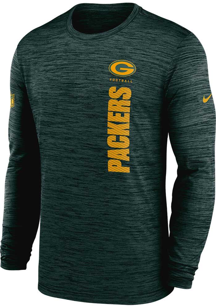 Men s Nike Green Bay Packers 2024 Sideline Velocity Performance Long Sleeve T Shirt Size 3XL