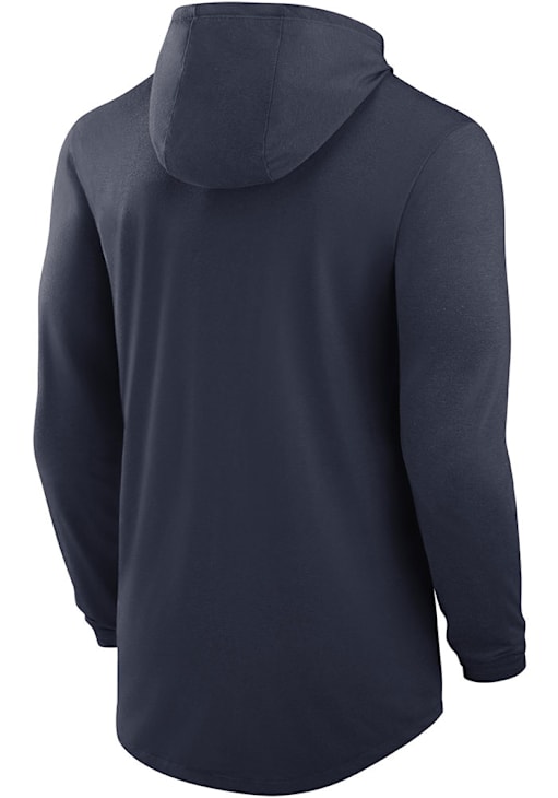 Nike Denver Broncos Mens Navy Blue Blitz Dri-Fit Long Sleeve Lightweight Hoodie