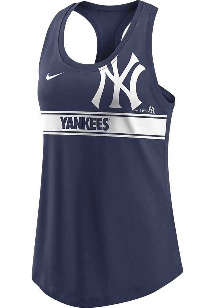 New York Yankees Nike Womens NAVY Racerback Tank Top - 173203987