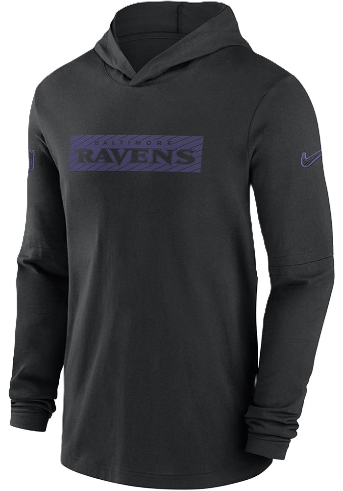 Nike Baltimore Ravens Mens BLACK Sideline Dri Fit