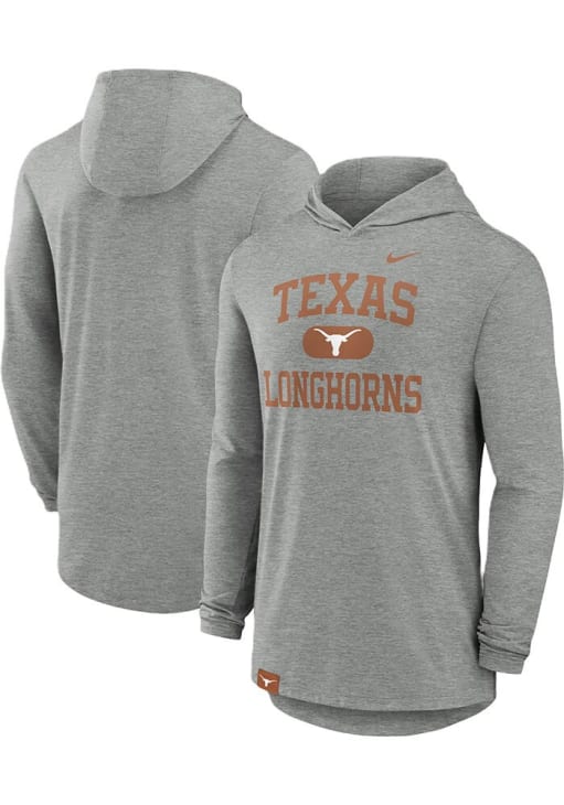 Nike Texas Longhorns Mens Grey Number One Hood