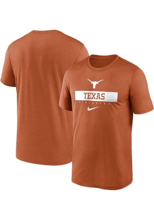 Nike Texas Longhorns Burnt Orange Sideline Legend Short Sleeve T Shirt