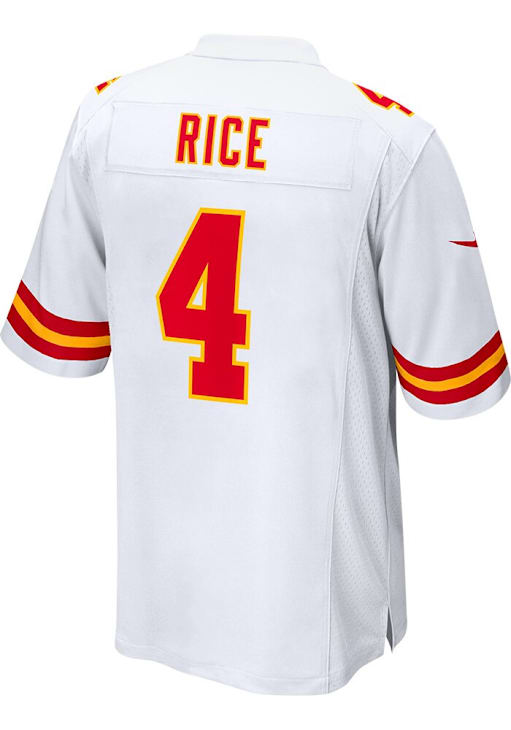 Rashee Rice Kansas City Chiefs WHITE Road Jersey 17320425