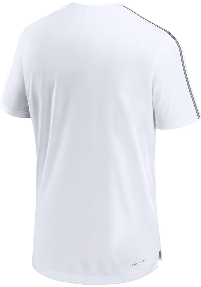 【Nike】Iowa Hawkeyes Sideline Coach Nike Iowa Hawkeyes WHITE Sideline Coach Short Sleeve T Shirt
