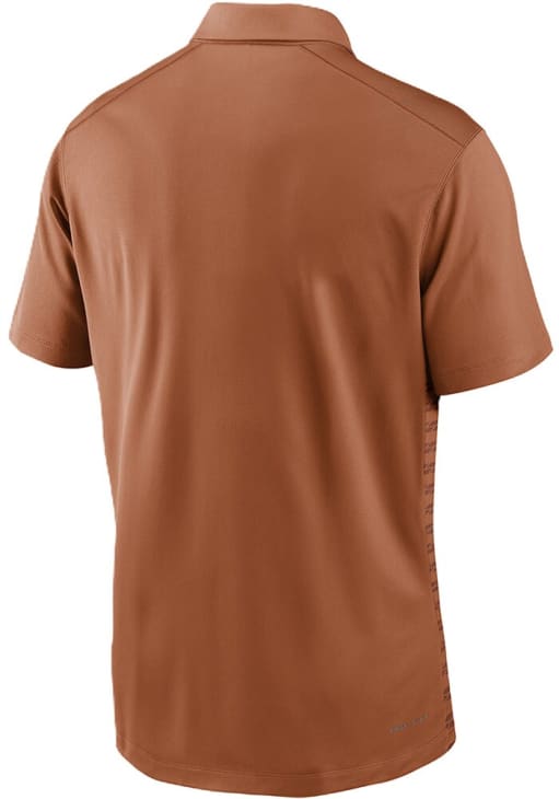 Nike Texas Longhorns Mens Burnt Orange Sideline Victory Short Sleeve Polo