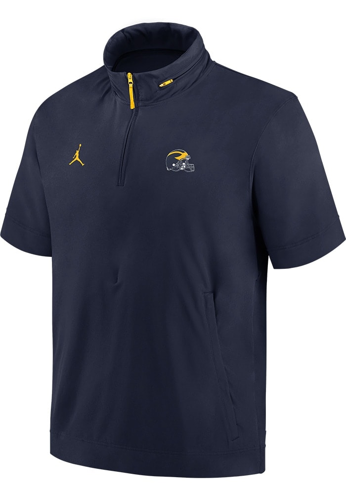 【NIKE】Michigan Wolverines Sideline Coach Michigan Sideline Coach Men's Nike Jordan Brand 1/2-Zip