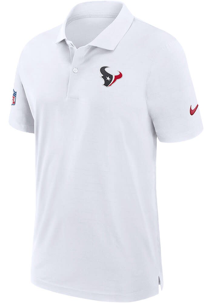 Nike Houston Texans Mens Sidline Dri Fit NAVY Short Sleeve Polo