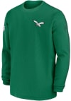 Main image for Nike Philadelphia Eagles Mens Kelly Green Sideline Coach Long Sleeve Sweatshirt