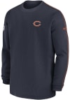 Main image for Nike Chicago Bears Mens Navy Blue Sideline Coach Long Sleeve Sweatshirt