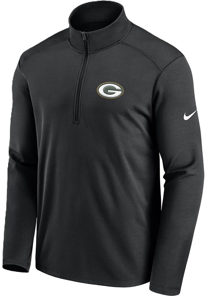 Nike Green Bay Packers Mens BLACK Pacer Pullover - 173204526