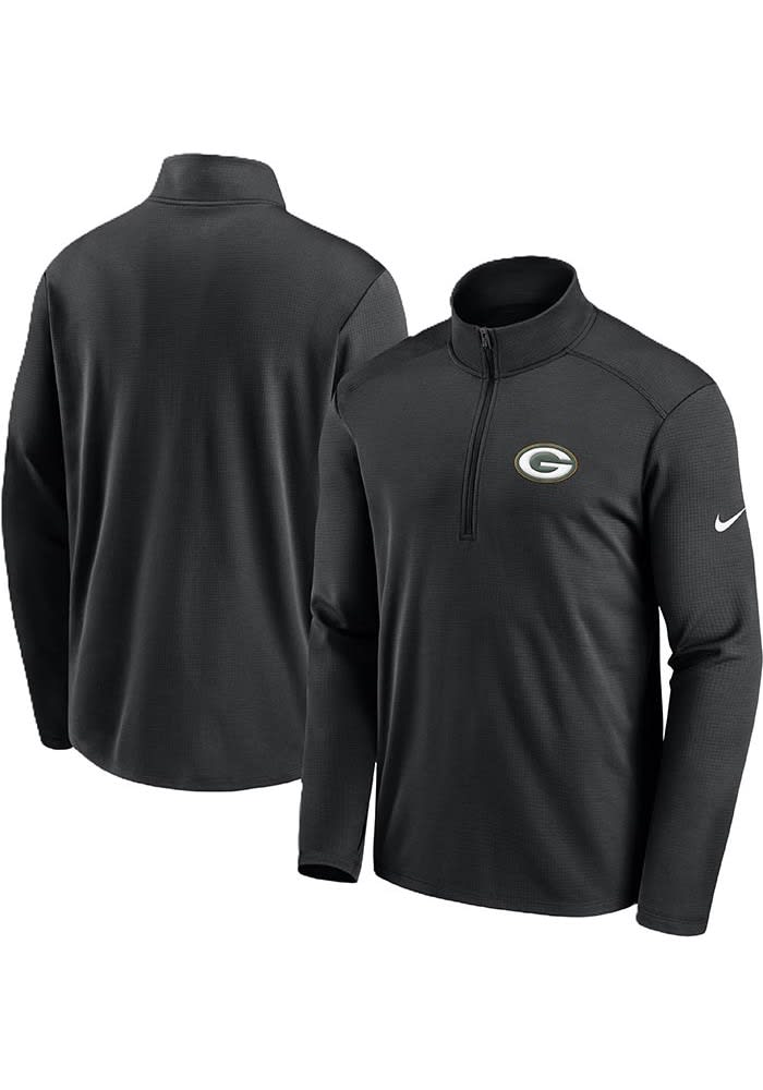 Nike Green Bay Packers Mens BLACK Pacer Pullover - 173204526