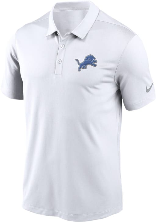 Nike Detroit Lions Mens White Franchise Short Sleeve Polo