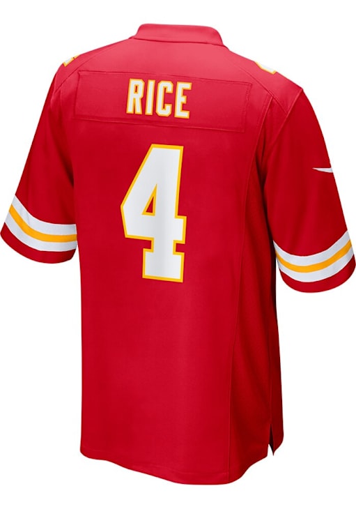 Rashee Rice Nike Kansas City Chiefs Red Game Football Jersey