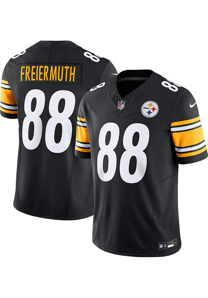 Pat Freiermuth Pittsburgh Steelers Mens BLACK Home Limited