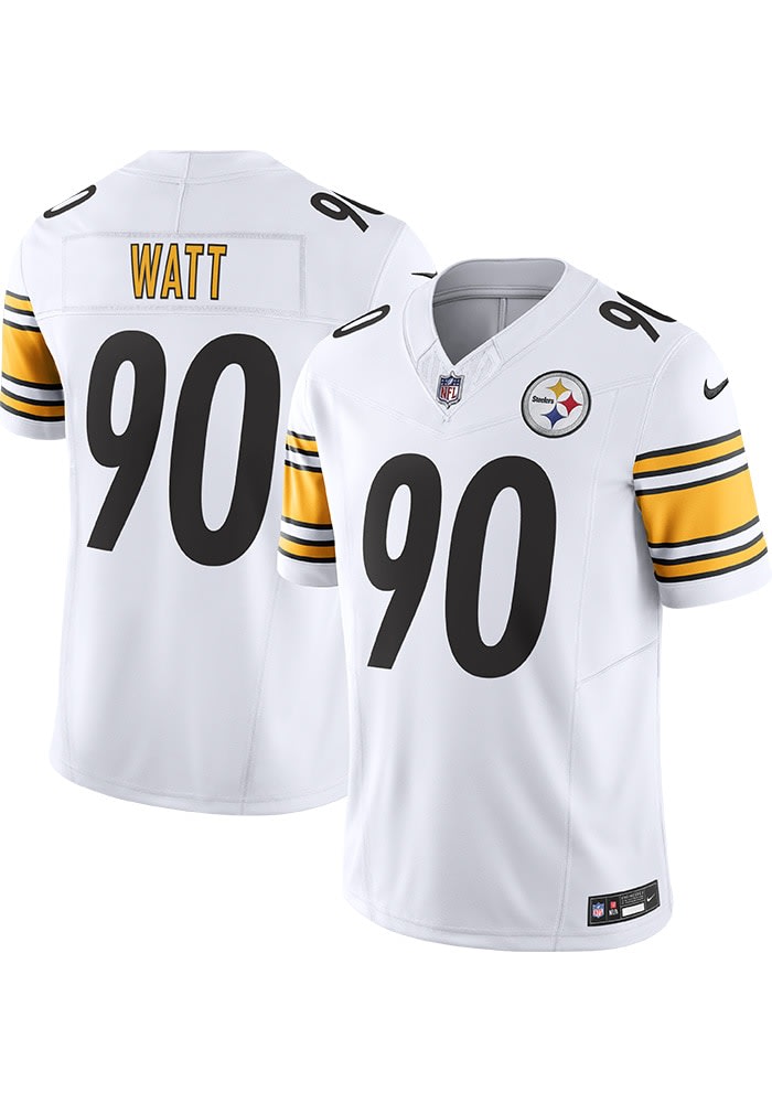 TJ Watt Pittsburgh Steelers Mens WHITE Away Limited Football