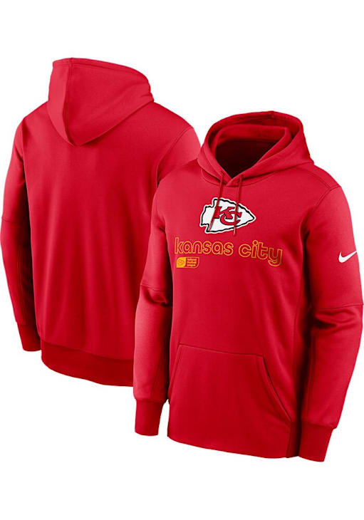 Nike Kansas City Chiefs Mens Red Therma Hood