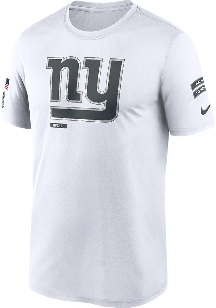 Nike New York Giants Salute to Service Short Sleeve T Shirt White