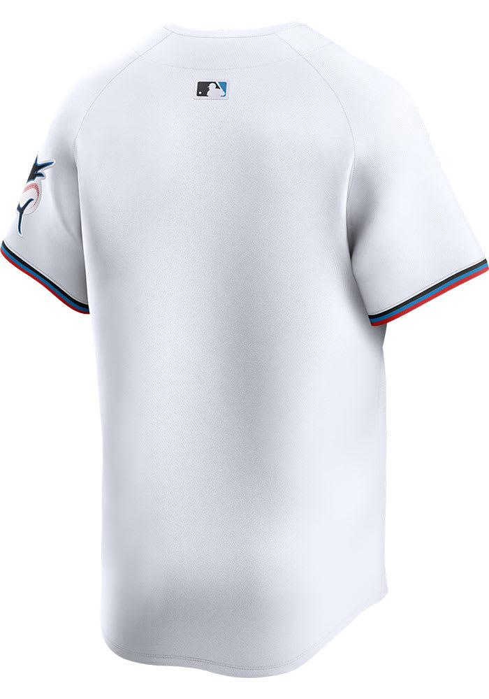 Nike Miami Marlins Mens WHITE Home 2024 Limited Baseball