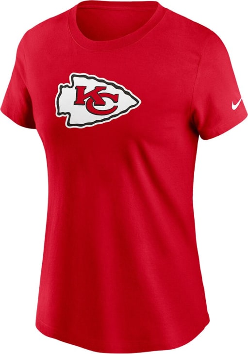 Nike Kansas City Chiefs Womens Red Primetime Logo Short Sleeve T-Shirt