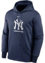 New York Yankees Nike Legacy Therma Hood - Navy Blue