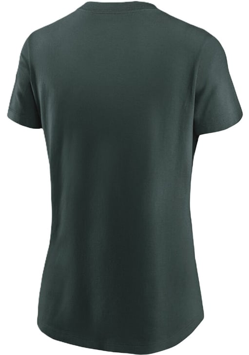 Nike Michigan State Spartans Womens Green Primetime Short Sleeve T-Shirt