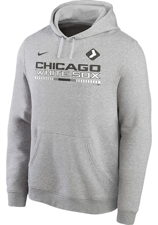 Grey White Sox Hoodie Cheap Nike Chicago White Sox Mens GREY Color