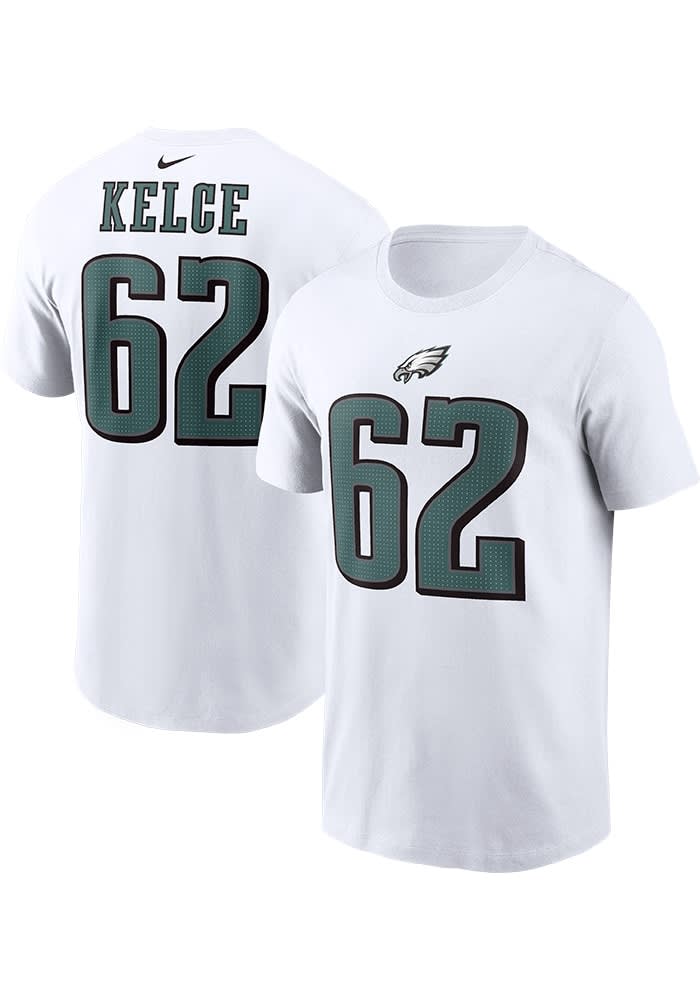 シャツ NFL EAGLES game shirts Nike Men's Philadelphia Eagles Jason Kelce #62 Green T-Shirt