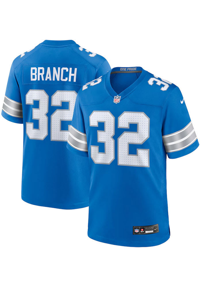 Brian Branch Detroit Lions BLUE Home Jersey - 173205418