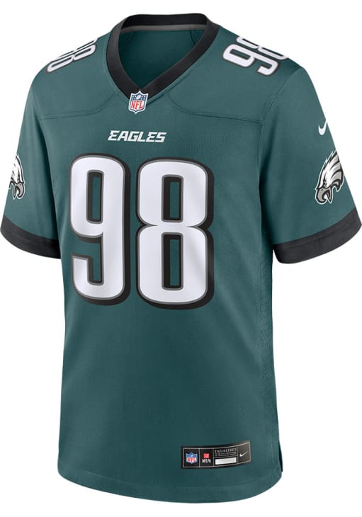 Jalen Carter  Nike Philadelphia Eagles Teal Home Game Football Jersey