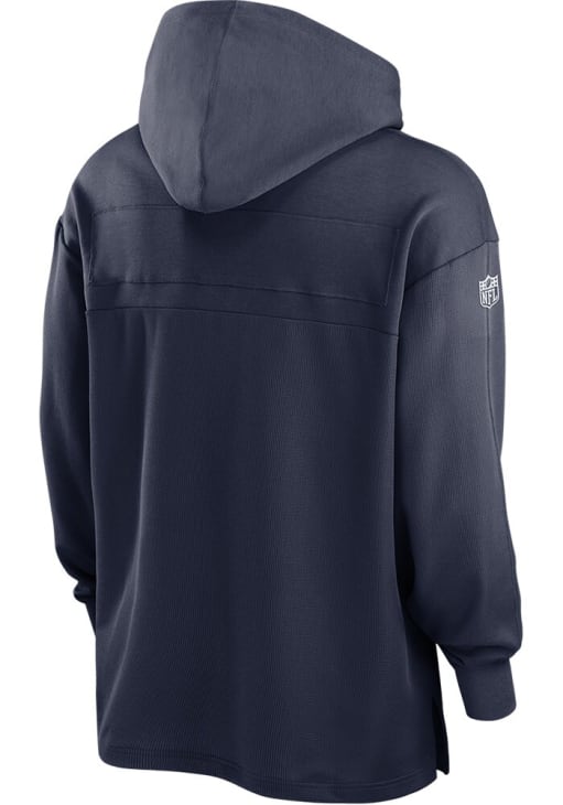 Nike Denver Broncos Mens Navy Blue Jersey Hood